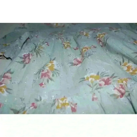 Oshkosh Floral Metallic Thread Ruffled Layered Boho Girls Toddlers Dress Size 2T - Picture 15 of 16